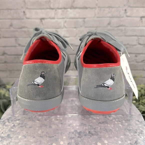FEIYUE X STAPLE 1920 Grey/White Leather Full Color Pigeon Sneakers Men’s 10🩶NWT - Picture 6 of 13